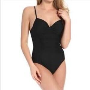Love Your Assets By Sara Blakely Spanx One Piece Swimsuit Women’s M Black Sexy